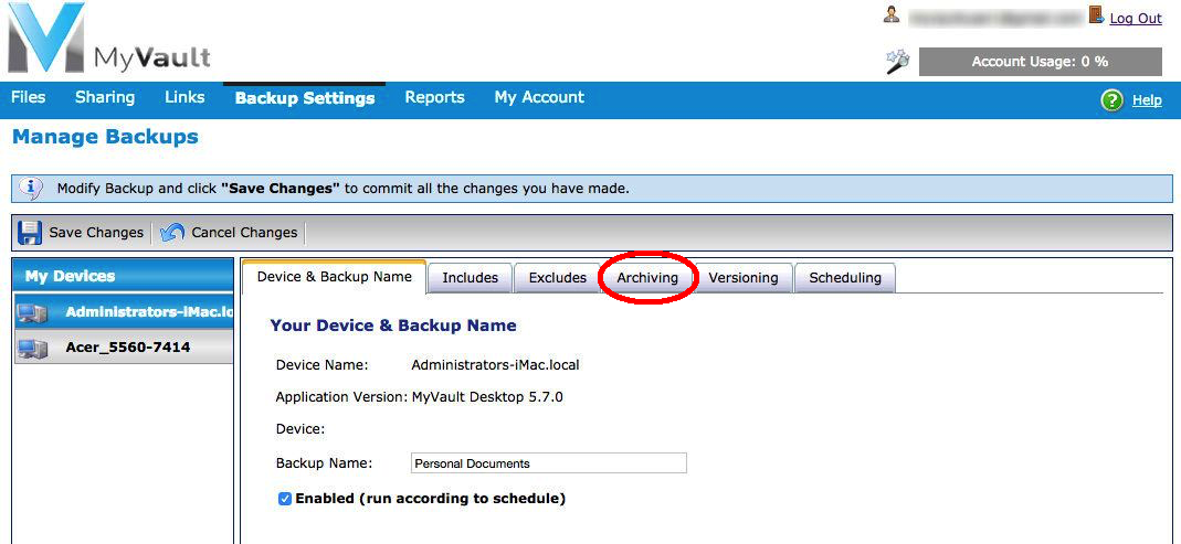 Inside backup job edit selected e49e77b816db004252b23f85b3fca1242856da92e6cdb15db156fe8dce776b4b