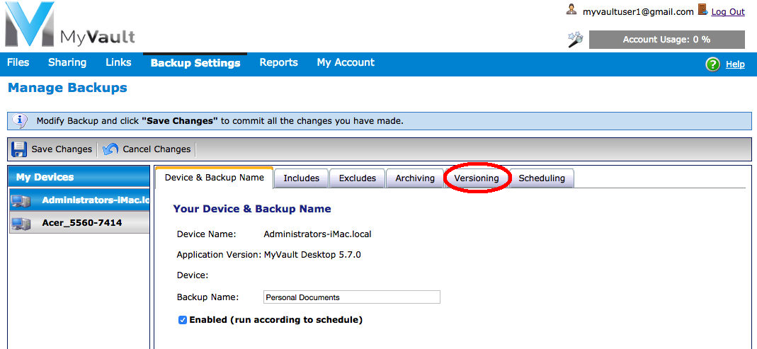 Inside backup job edit versioning a198f6b44339f3ceab10c72c17f4bbb61708a03f59b45b1ae21d6d3a68f9d373